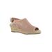 Women's Stacy Sandal by Easy Street® in Blush Linen Print (Size 7 M)