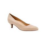 Wide Width Women's Kiera Pumps by Trotters® in Nude Leather (Size 12 W)