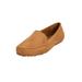 Wide Width Women's The Milena Slip On Flat by Comfortview in Camel (Size 7 1/2 W)