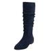 Extra Wide Width Women's The Shelly Wide Calf Boot by Comfortview in Navy (Size 8 1/2 WW)