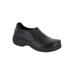 Extra Wide Width Women's Bind Slip-Ons by Easy Works by Easy Street® in Black Embossed (Size 7 1/2 WW)