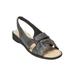Extra Wide Width Women's The Pearl Sandal by Comfortview in Black (Size 8 WW)