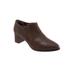 Women's Keegan Bootie by Trotters in Dark Brown Lizard (Size 9 1/2 M)