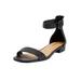 Wide Width Women's The Alora Sandal by Comfortview in Black (Size 10 1/2 W)