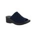 Wide Width Women's Airy Sandals by Easy Street® in Navy Stretch (Size 8 1/2 W)