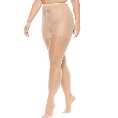 Women's 2-Pack Sheer Tights by Comfort Choice in Nude (Size E/F)