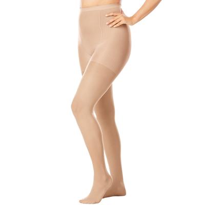 Women's 2-Pack Control Top Tights by Comfort Choice in Nude (Size E/F)