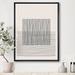 East Urban Home Minimal Geometric Lines & Squares V - Print on Canvas Canvas, Wood in Gray/White | 46 H x 36 W x 1.5 D in | Wayfair