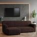 PAULATO by GA.I.CO. Microfibra Collection Stretch Sectional Sofa Slipcover - Easy to Clean & Durable (Left Chaise) | 35 H x 135 W x 65 D in | Wayfair