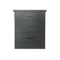 Hokku Designs Anyelo 3 - Drawer Nightstand Wood in Brown | 30 H x 25 W x 18 D in | Wayfair 5A139CFA156C4F9F85E62C2D42D99E9F