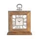 Red Barrel Studio® Giffie Mango Table Clock - Contemporary Rustic Farmhouse Decorative Clock Table Accent in Brown | Wayfair