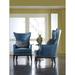 Wingback Chair - Birch Lane™ Turner 30.5" W Wingback Chair Genuine Leather/Fabric in Gray/Black | 46 H x 30.5 W x 35.5 D in | Wayfair