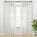 Willa Arlo™ Interiors Apollo 100% Cotton Semi-Sheer Rod Pocket Single Curtain Panel 100% Cotton in White | 84 H in | Wayfair