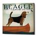 Winston Porter Beagle Canoe Co by Ryan Fowler - Wrapped Canvas Graphic Art Print Canvas in Brown | 12 H x 12 W x 0.75 D in | Wayfair