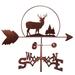 August Grove® Aletra Deer Buck Wildlife Weathervane Metal/Steel in Brown/Gray | 30 H x 21 W x 15.5 D in | Wayfair 7408014B840F4CAD95F582D1DB7A0B15