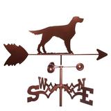 Millwood Pines Vanille Gordon English Setter Dog Weathervane Metal/Steel in Brown/Gray | 30 H x 21 W x 15.5 D in | Wayfair