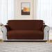 The Twillery Co.® Ayalisse Quilted Reversible Box Cushion Sofa Slipcover Polyester in Brown | 40 H x 70 W x 22 D in | Wayfair