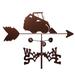 Williston Forge Fayelynn Skid Steer Loader Weathervane Metal/Steel in Brown/Gray | 30 H x 21 W x 15.5 D in | Wayfair