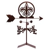 Gracie Oaks Siannah Fleur De Lis Weathervane Metal/Steel in Brown/Gray | 30 H x 21 W x 15.5 D in | Wayfair 9CE07C1E45704D7782A74B6EF5BCCF3D