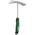 Zenport Shrub Rake Hoe Fork Combo, Stainless Steel in Gray | 11.75 H x 8.5 W x 12 D in | Wayfair 15311A