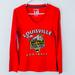 Adidas Tops | Adidas Uofl Citrus Bowl Long Sleeve V-Neck Tee Szs | Color: Red | Size: S