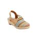 Extra Wide Width Women's The Clea Espadrille by Comfortview in Natural (Size 7 1/2 WW)