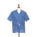 Ocean Blue,'Men's IndIgo Short Sleeved Shirt'