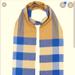 Burberry Other | Burberry Authentic Mega Check Cashmere Scarf | Color: Blue/Cream | Size: Os