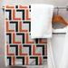ArtVerse Cincinnati Microfiber Bath Towel Polyester in Orange/Gray/Black | 30 W x 60 D in | Wayfair NFQ039-STWS30