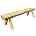 Loon Peak® Glacier Country Collection Lodge Pole Pine Bench Wood in Black/Brown | 18" H x 45" W x 19" D | Wayfair A631F5DDE81A43E7957AA7D20B0E477E