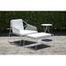 OASIQ Sandur Patio Chair w/ Cushions, Stainless Steel in Red/Orange/Gray | 28.56 H x 32 W x 30 D in | Wayfair 3001022303081-C