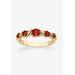 Women's Yellow Gold-Plated Simulated Birthstone Ring by PalmBeach Jewelry in July (Size 8)