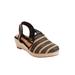 Wide Width Women's The Clea Espadrille by Comfortview in Black Natural (Size 10 W)