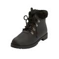 Wide Width Women's The Vylon Hiker Bootie by Comfortview in Black (Size 12 W)