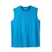 Men's Big & Tall No Sweat Muscle Tee by KingSize in Electric Blue (Size 3XL)