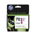 HP 712 3er-Pack Magenta 29 ml Original Druckerpatrone (3ED78A) mit originaler HP Tinte, für DesignJet T650, T630, T250, T230 & Großformatdrucker der Studio-Serie sowie den HP 713 DesignJet Druckkopf