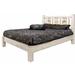 Loon Peak® Homestead Collection Pine Platform Bed Wood in Gray/White | 47 H x 46 W x 81 D in | Wayfair F4839D318B7A4D6CAD23BC2BAD7AF50F