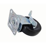 FixtureDisplays PU Wheel Metal Top Plate 360 Degree Rotation Swivel Furniture Caster Locking Castor | 3.94 H x 2.36 W x 3.15 D in | Wayfair