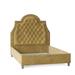 My Chic Nest Amanda Upholstery Standard Bed Upholstered in Yellow | 64 H x 74 W x 90 D in | Wayfair Amanda Bed-554-1050-1130-Old Gold-CK