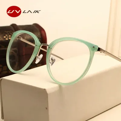UVLAIK – lunettes optiques pour femmes verres transparents myopie Vintage métal monture de