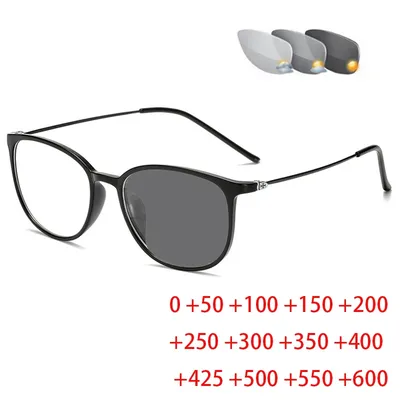 Lunettes de lecture photochromiques oeil de chat hommes métal hypermétropie lunettes femmes lunettes