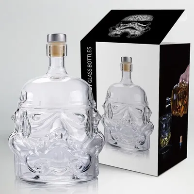 Storm Trooper-Carafe à décanter en verre carafe à soldat blanc carafe à vin française ou bouteille