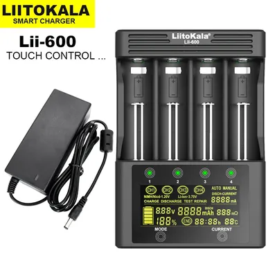 VeitoKala Lii-600 chargeur de batterie LCD pour Eddie ion 3.7V et Nilaissée 1.2V batterie adapté