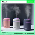 Humidificateur d'air USB à ultrasons avec lumières colorées mini supporter ficateur d'air de