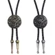 Collier BOLO de Style ethnique pour hommes et femmes Long collier en cuir avec pendentif chaîne de