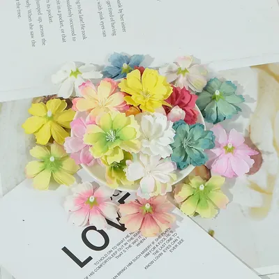 Têtes de fleurs d'andr artificielles injdestroy pour mariage décoration de la maison travail