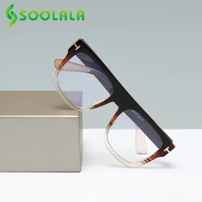 SOOLALA-grandes lunettes de lecture carrées surdimensionnées pour femmes et hommes verres de