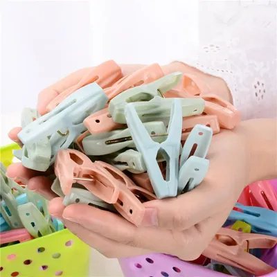 Clips de bain en plastique coupe-vent 30 pièces petit panier chaussettes sous-vêtements