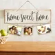 Lettre vintage Sweet Home imprimée mur en bois décoration de la maison conflicDecor clip photo