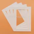 Supports en papier rectangulaires et ovales tapis photo surface texturée unique cadres photo